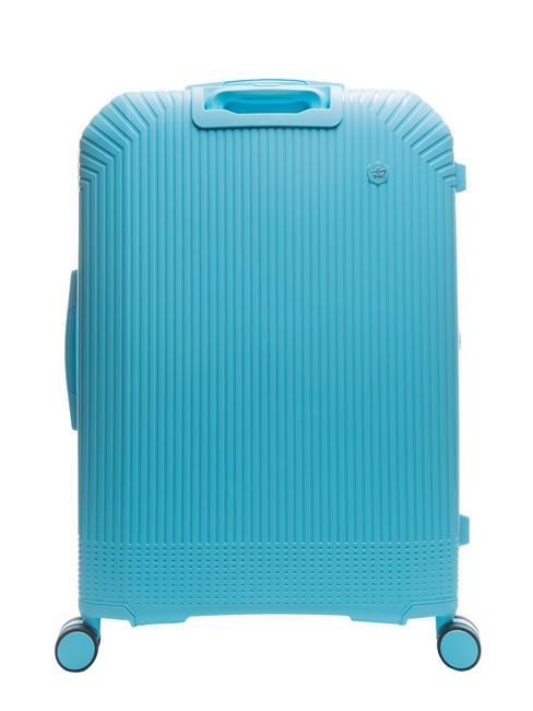 LIGHT POP 1 Large expandable trolley water blue - Rigid Trolley Cases