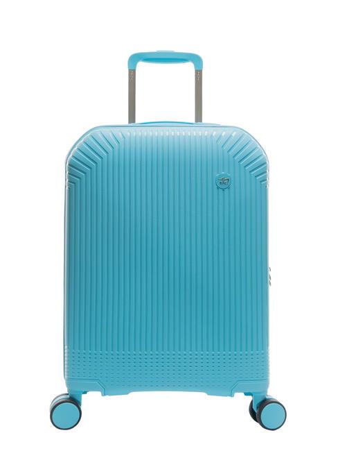 LIGHT POP 1 Trolley set: cabin+medium and large expandable water blue - Trolley Set