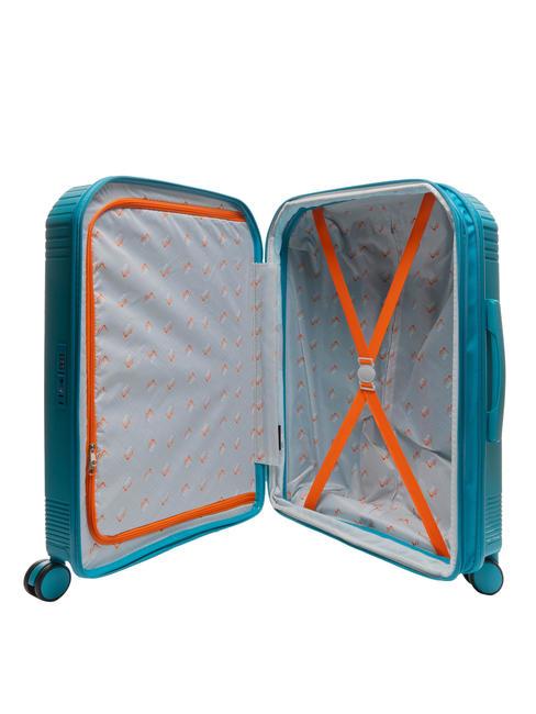 LIGHT POP 1 Medium expandable trolley fashion blue - Rigid Trolley Cases