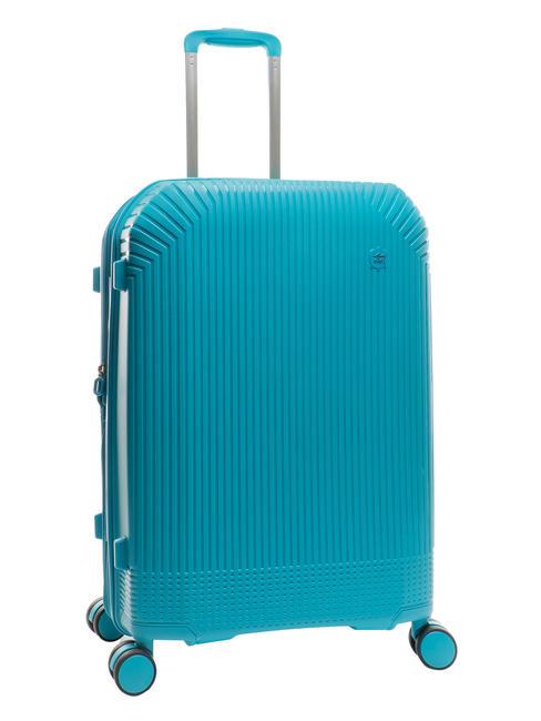 LIGHT POP 1 Medium expandable trolley fashion blue - Rigid Trolley Cases