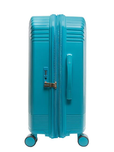 LIGHT POP 1 Medium expandable trolley fashion blue - Rigid Trolley Cases