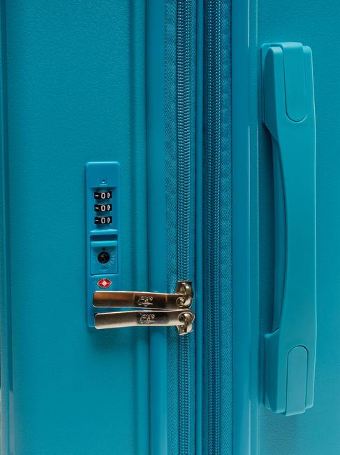 LIGHT POP 1 Medium expandable trolley fashion blue - Rigid Trolley Cases