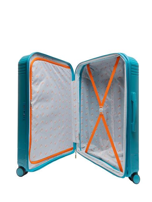 LIGHT POP 1 Large expandable trolley fashion blue - Rigid Trolley Cases