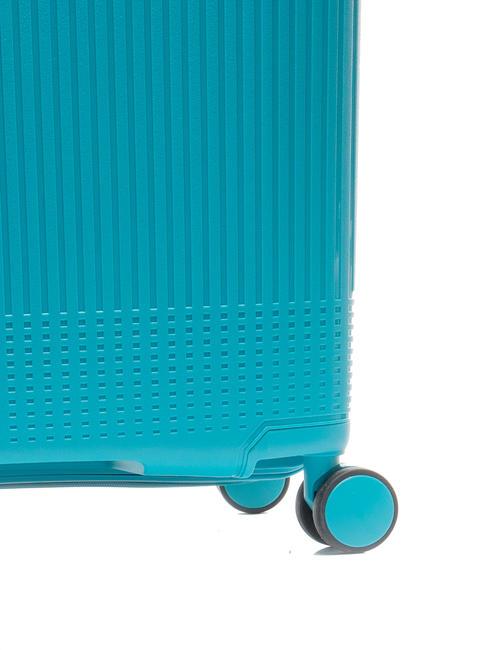 LIGHT POP 1 Large expandable trolley fashion blue - Rigid Trolley Cases