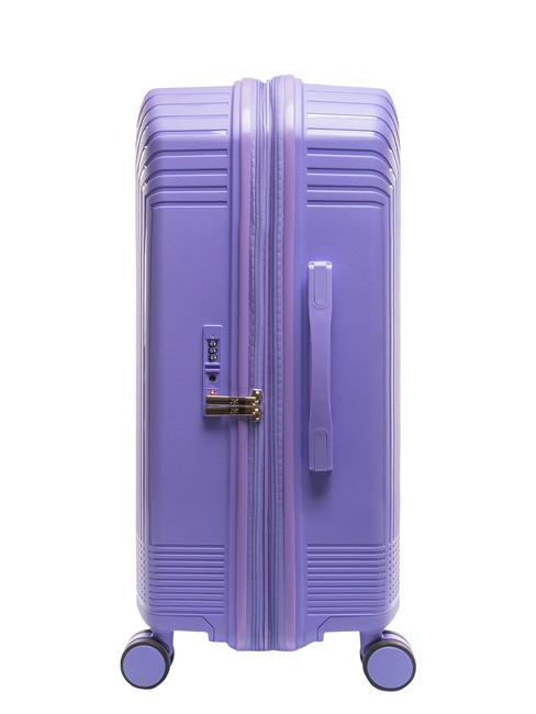 LIGHT POP 1 Medium expandable trolley light purple - Rigid Trolley Cases