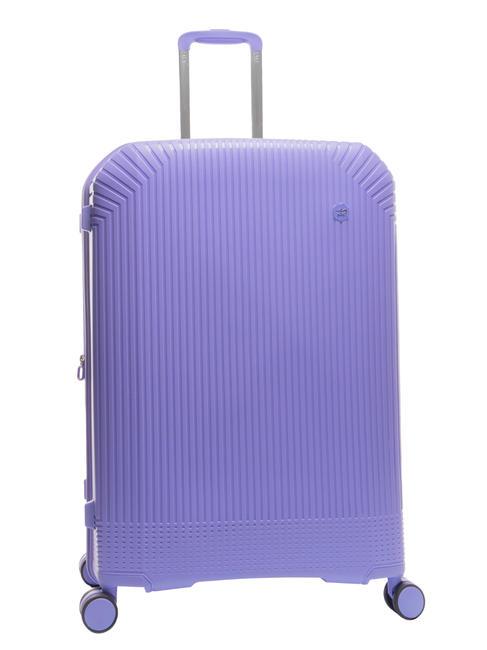 LIGHT POP 1 Large expandable trolley light purple - Rigid Trolley Cases