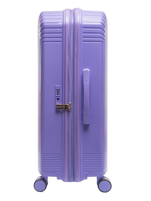 LIGHT POP 1 Large expandable trolley light purple - Rigid Trolley Cases