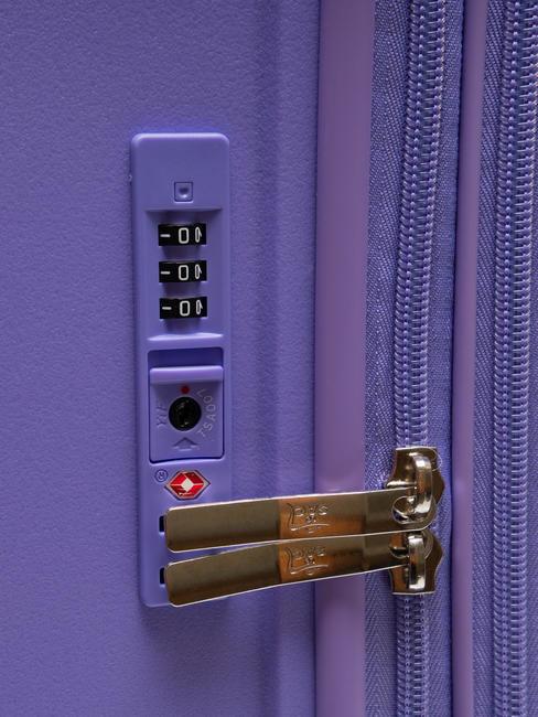 LIGHT POP 1 Large expandable trolley light purple - Rigid Trolley Cases
