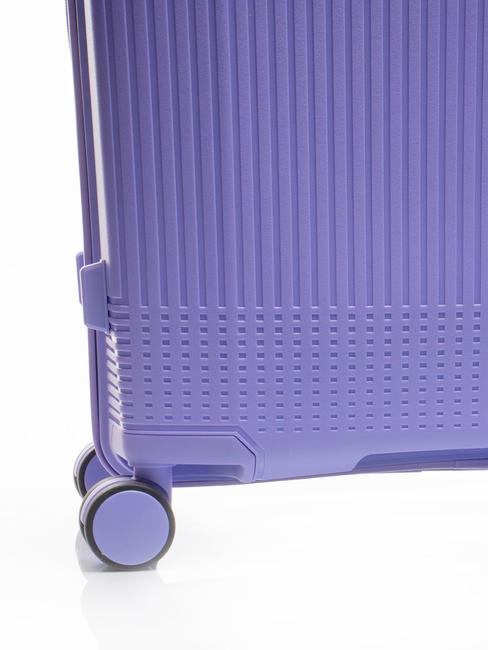 LIGHT POP 1 Large expandable trolley light purple - Rigid Trolley Cases