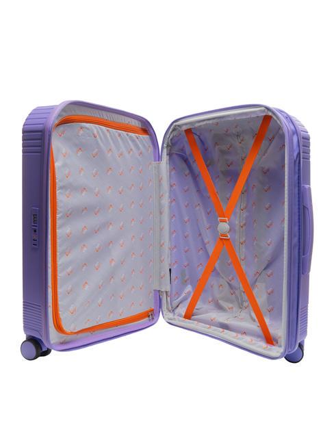 LIGHT POP 1 Trolley set: cabin+medium and large expandable light purple - Trolley Set