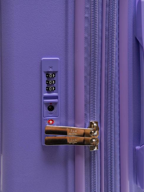 LIGHT POP 1 Trolley set: cabin+medium and large expandable light purple - Trolley Set