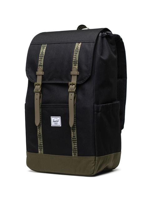 RETREAT Backpack black/ivy green - Backpacks & School and Leisure