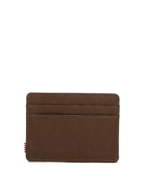 CHARLIE  Flat card holder dark earth - Women’s Wallets