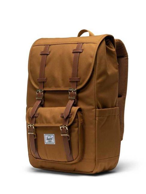 LITTLE AMERICA MID Mid size backpack bronze brown - Backpacks & School and Leisure