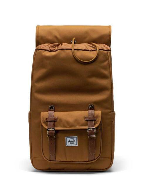 LITTLE AMERICA MID Mid size backpack bronze brown - Backpacks & School and Leisure