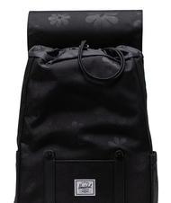 HERSCHEL RETREAT  14" PC backpack black floral sun - Backpacks & School and Leisure - 3