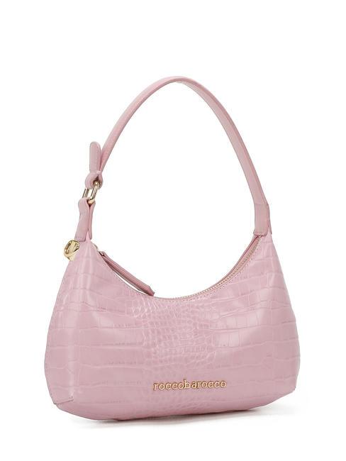 DILETTA Croc print shoulder bag pink - Women’s Bags