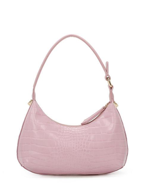 DILETTA Croc print shoulder bag pink - Women’s Bags