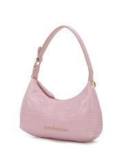 ROCCOBAROCCO DILETTA Croc print shoulder bag pink - Women’s Bags - 4