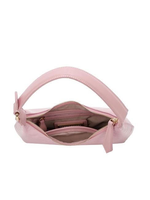 DILETTA Croc print shoulder bag pink - Women’s Bags