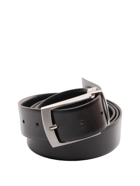 DOUBLEFACE Reversible leather belt black/dark - Belts