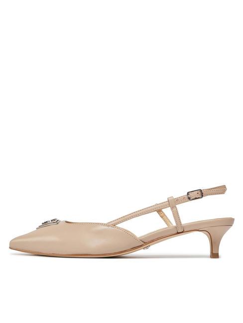 JESSON Leather sling back pumps taupe - Women’s shoes