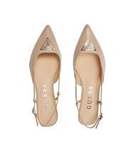 GUESS JESSON Leather sling back pumps taupe - Women’s shoes - 4