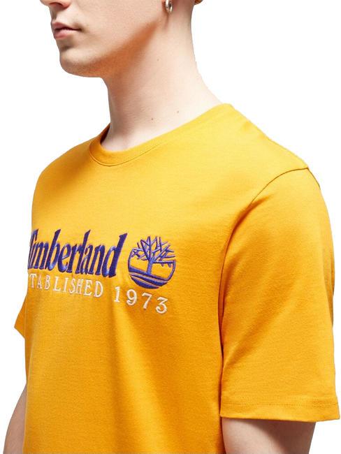 ESTABILISHED 1973 Cotton T-shirt dark cheddar wb - T-shirt