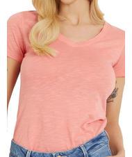 GUESS SLUBBY Short-sleeved T-shirt peach coral - T-shirt - 3