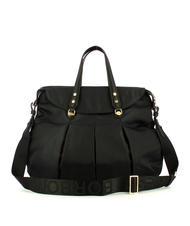 BORBONESE CROISSANT  Hand bag, with shoulder strap dark black - Women’s Bags - 3