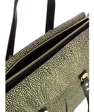 BORBONESE CROISSANT  Hand bag, with shoulder strap OP / NATURAL / BLACK - Women&rsquo;s Bags - 4