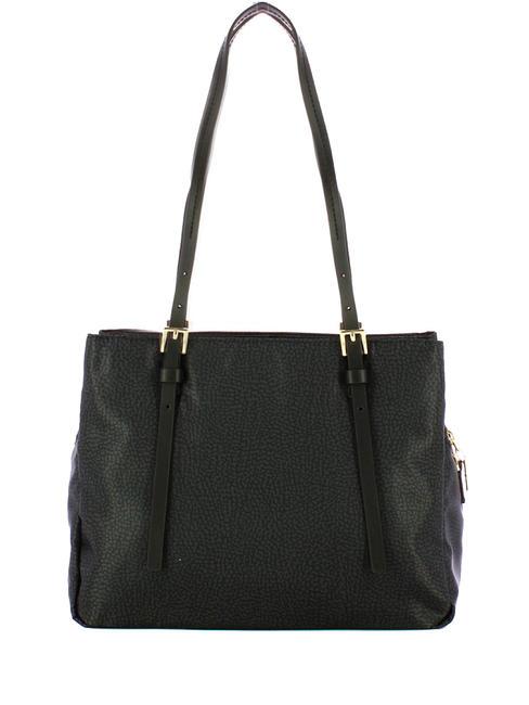 L'ECOLE NYLON Shoulder shopper, with shoulder strap dark black - Women’s Bags