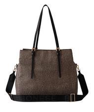 BORBONESE L'ECOLE NYLON  Shoulder bag, with shoulder strap OP / NATURAL / BLACK - Women&rsquo;s Bags - 3