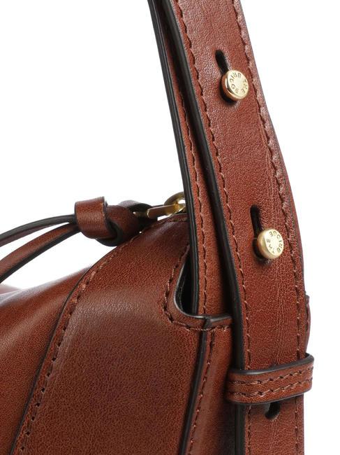 FEDORA Leather shoulder bag BROWN - Women’s Bags