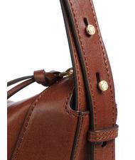 THE BRIDGE FEDORA Leather shoulder bag BROWN - Women’s Bags - 3