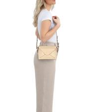 THE BRIDGE FRIDA Mini shoulder bag, in leather butter abb. gold - Women’s Bags - 5