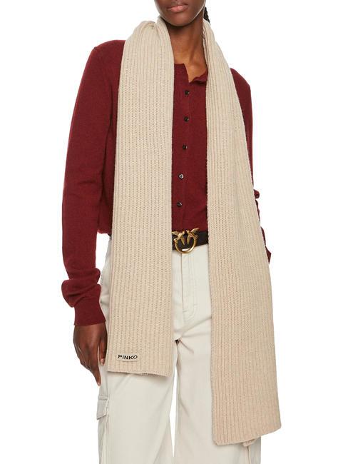 LYKOI  Wool scarf beige - taupe - Scarves