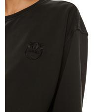 PINKO SETUP  Cotton sweatshirt black caviar - Women's Sweatshirts - 3