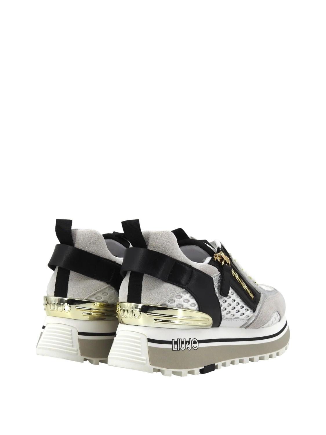 Liujo Liu Jo Maxi Wonder 72 High Sneakers White Black Buy At Outlet Prices