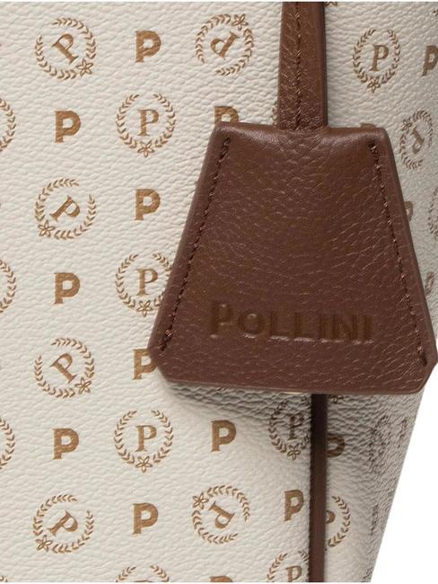 HERITAGE Shoulder bag, transformable ivory / brown - Women’s Bags