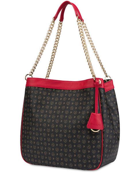 HERITAGE Shoulder bag, transformable black lacquer - Women’s Bags