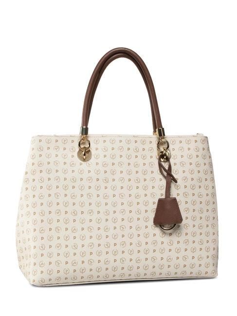 HERITAGE  Bag with shoulder strap ivory / brown - Women’s Bags