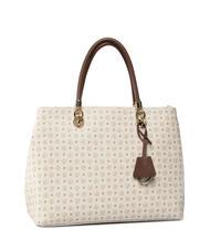 POLLINI HERITAGE  Bag with shoulder strap ivory / brown - Women’s Bags - 2