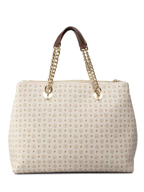 HERITAGE  Bag with shoulder strap ivory / brown - Women’s Bags