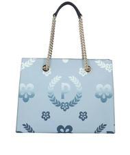 POLLINI HERITAGE  Shopping bag with all over print blue black - Women&rsquo;s Bags - 4