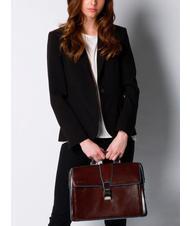 PIQUADRO BLUE SQUARE  Leather Doctor Bag mahogany - Work Briefcases - 4