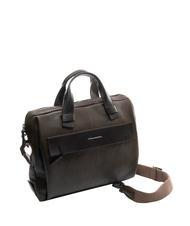 PIQUADRO PYRAMID Leather briefcase for pc 14 " - Work Briefcases
