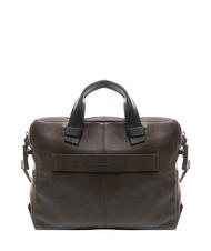 PIQUADRO CAMPIONARIO - PYRAMID Leather briefcase for pc 14 " GREEN - Work Briefcases - 3