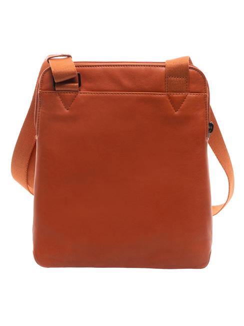 CAMPIONARIO - X18 Leather bag orange2 - Over-the-shoulder Bags for Men