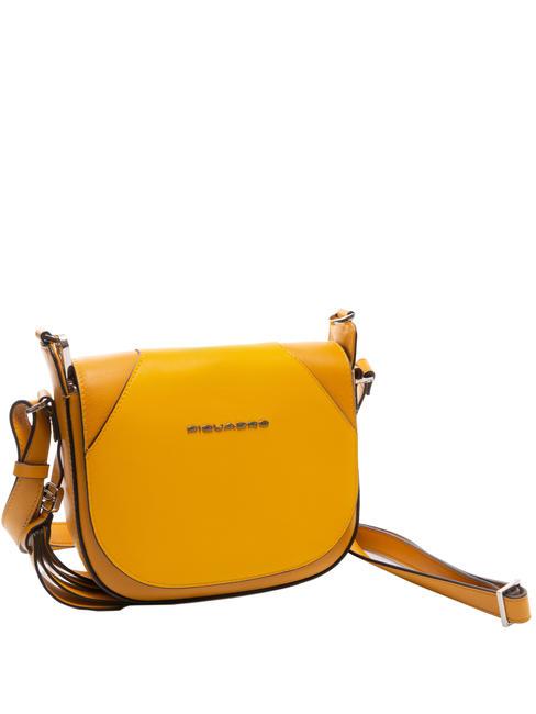 CAMPIONARIO - MUSE Leather shoulder bag with shoulder strap Yellow - Women&rsquo;s Bags